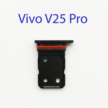Cим-лоток (Sim-слот) Vivo V25 Pro черный