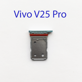 Cим-лоток (Sim-слот) Vivo V25 Pro голубой