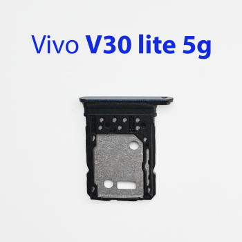 Cим-лоток (Sim-слот) Vivo V30 Lite черный