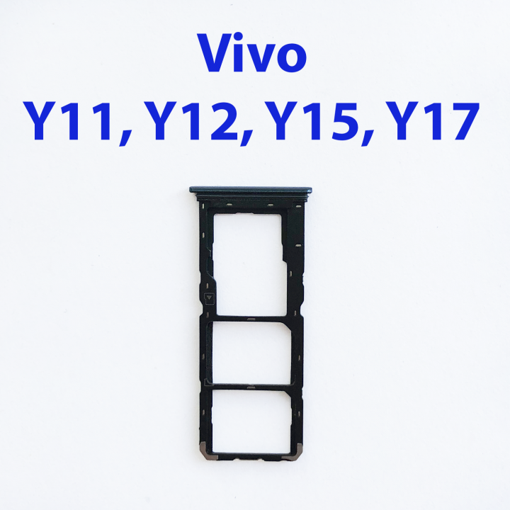 Cим-лоток (Sim-слот) Vivo Y11, Y12, Y15, Y17 синий