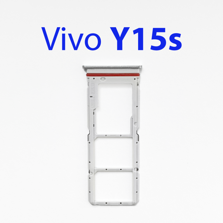 Cим-лоток (Sim-слот) Vivo Y15s серебро