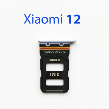 Cим-лоток (Sim-слот) Xiaomi 12 синий