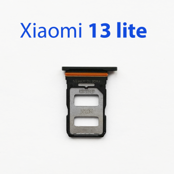 Cим-лоток (Sim-слот) Xiaomi 13 Lite черный