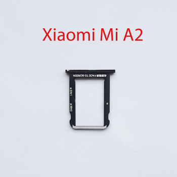 Cим-лоток (Sim-слот) Xiaomi Mi A2, Mi 6x (черный)