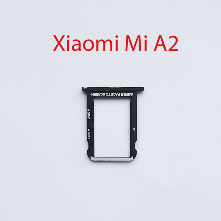 Cим-лоток (Sim-слот) Xiaomi Mi A2, Mi 6x (черный)