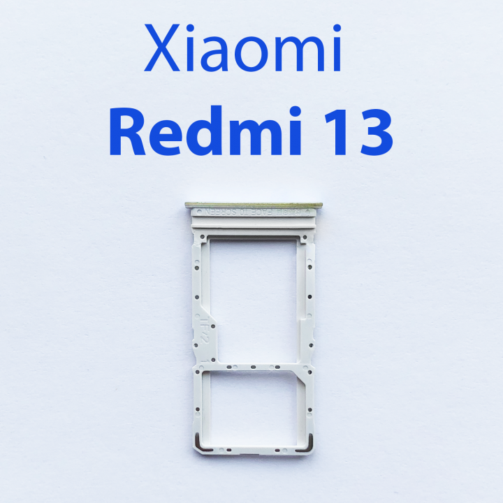 Cим-лоток (Sim-слот) Xiaomi Redmi 13 желтый