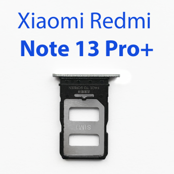 Cим-лоток (Sim-слот) Xiaomi Redmi Note 13 Pro+ 5G белый