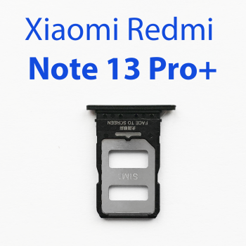 Cим-лоток (Sim-слот) Xiaomi Redmi Note 13 Pro+ 5G черный