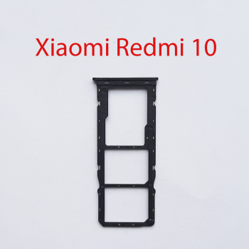Cим-лоток (Sim-слот) Xiaomi Redmi 10 черный