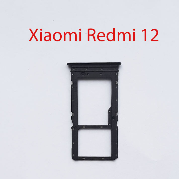 Cим-лоток (Sim-слот) Xiaomi Xiaomi Redmi 12 черный