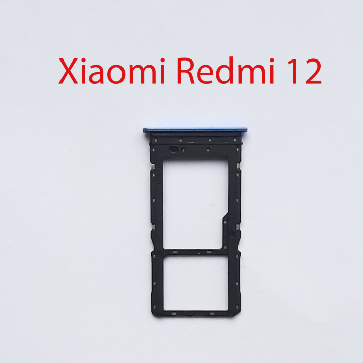 Cим-лоток (Sim-слот) Xiaomi Xiaomi Redmi 12 синий