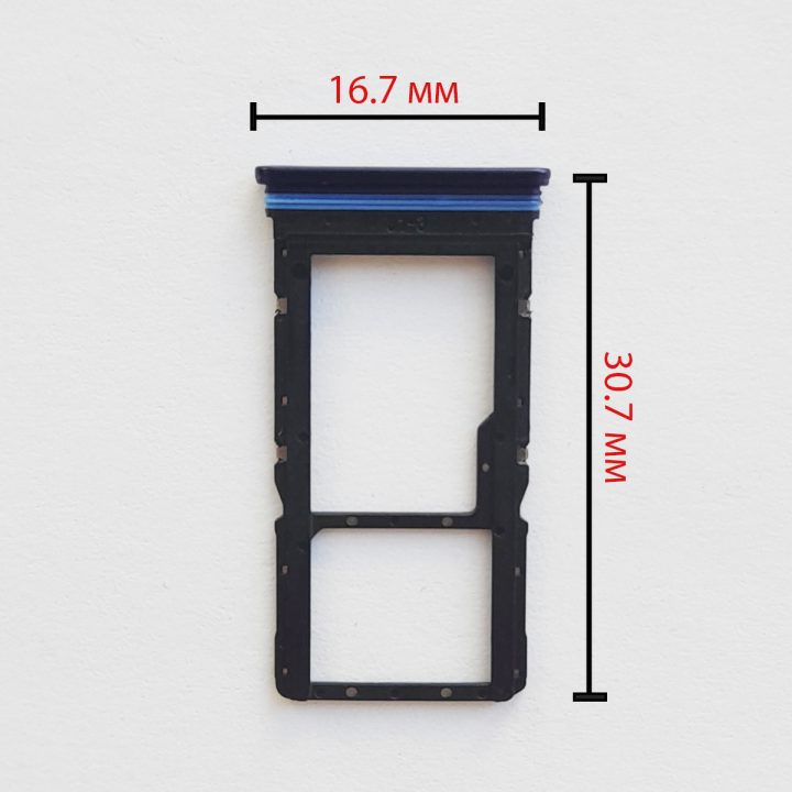 Cим-лоток (Sim-слот) Poco M3 Pro 5G (синий)