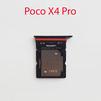 Cим-лоток (Sim-слот) Poco X4 Pro 5G (черный)
