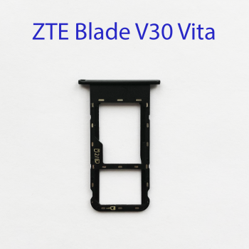 Cим-лоток (Sim-слот) ZTE Blade V30 vita черный