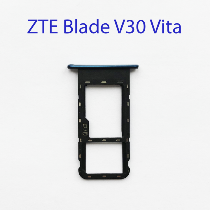 Cим-лоток (Sim-слот) ZTE Blade V30 vita синий
