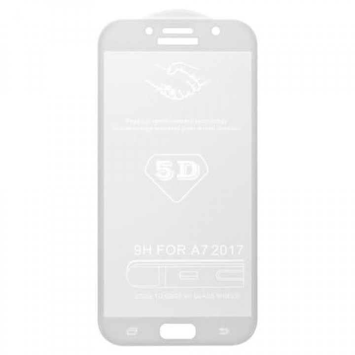 Защитное стекло Samsung Galaxy A7 2017 (белый) 5D