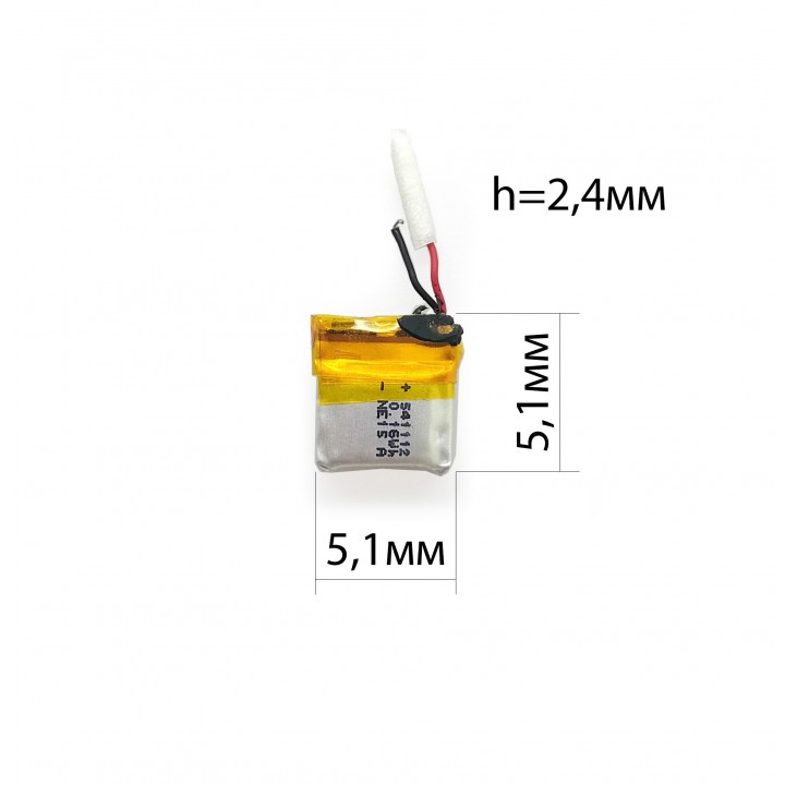 АКБ (Аккумуляторная батарея ) для TWS наушники 43 mAh