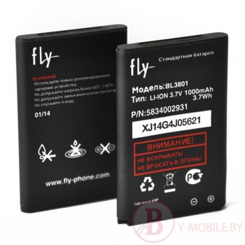 АКБ (Аккумуляторная батарея) для телефона Fly DS100 ( BL3801)
