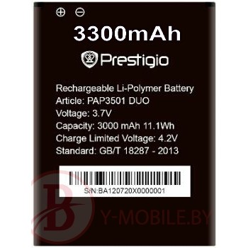 АКБ (Аккумуляторная батарея) для телефона Prestigio  PAP3501BA