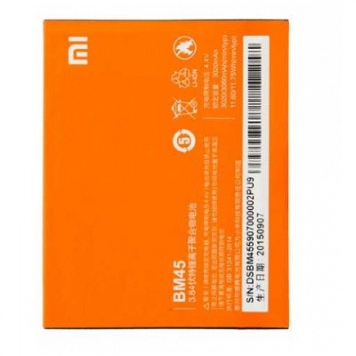 АКБ (АККУМУЛЯТОРНАЯ БАТАРЕЯ ) ДЛЯ ТЕЛЕФОНА Xiaomi Redmi Note 2 (BM45)