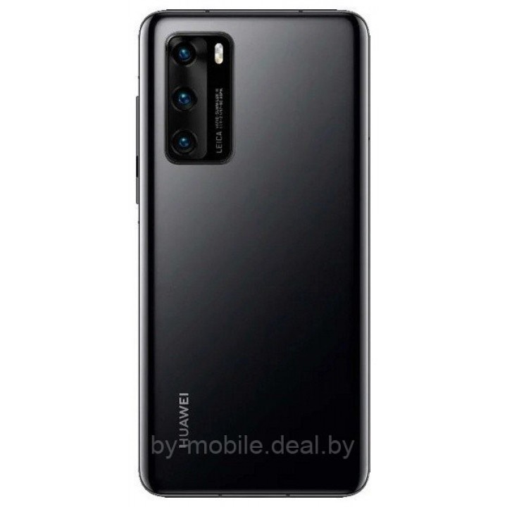 Задняя крышка (стекло) для Huawei P40, ANA-NX9, ANA-NX9 Dual (черный)