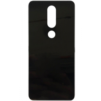 Задняя крышка (стекло) для Nokia 6.1 plus (черный)