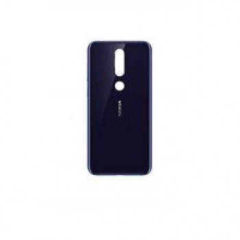 Задняя крышка (стекло) для  Nokia 6.1 plus (глянцевый индиго)
