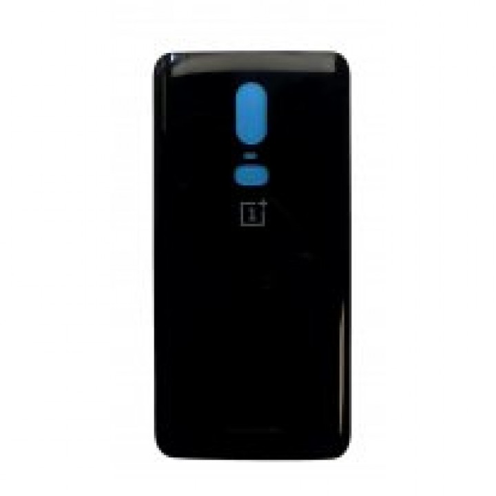 Задняя крышка (стекло) для OnePlus 6 (полночный черный)