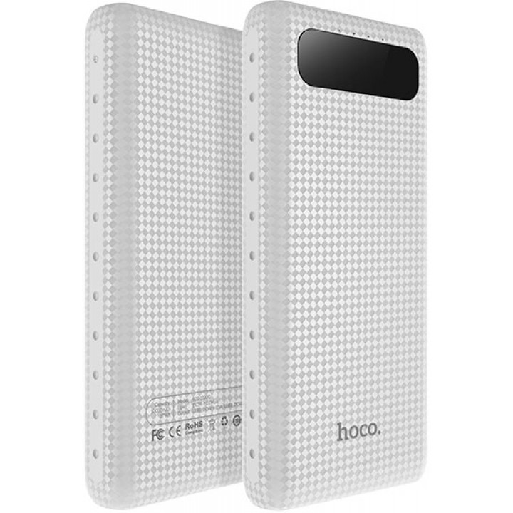 Портативное зарядное устройство Hoco B20a (белый)