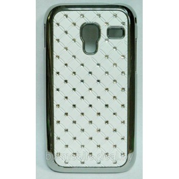 Чехол накладка Diamond Cover для Samsung Galaxy Ace Plus s7500 белый