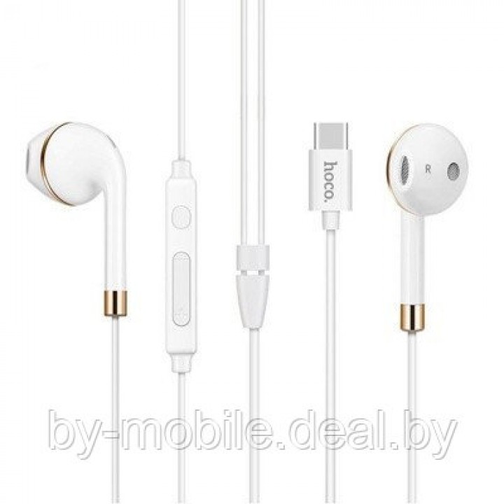 Наушники с гарнитурой Hoco L8 (белый) Type-C