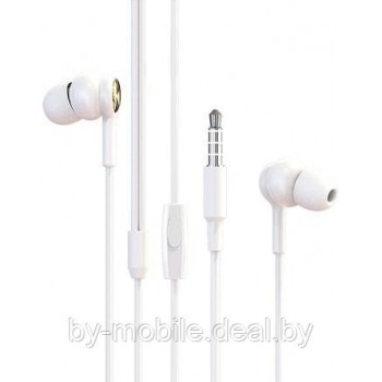 Наушники с гарнитурой Borofone BM12 (белый-золотистый)