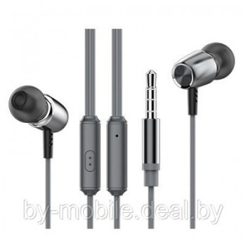 Наушники с гарнитурой Borofone BM15 (металлический серый)