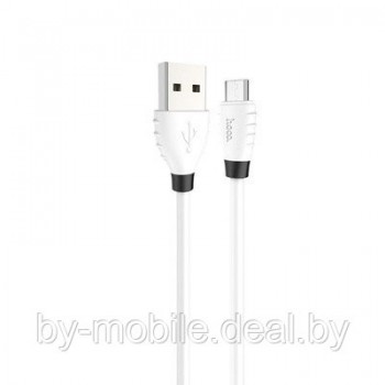 USB кабель Hoco x27 micro-usb для зарядки и синхронизации (белый)