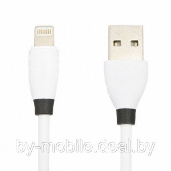 USB кабель Hoco X27 Lightning для зарядки и синхронизации (белый) 1,2 метра