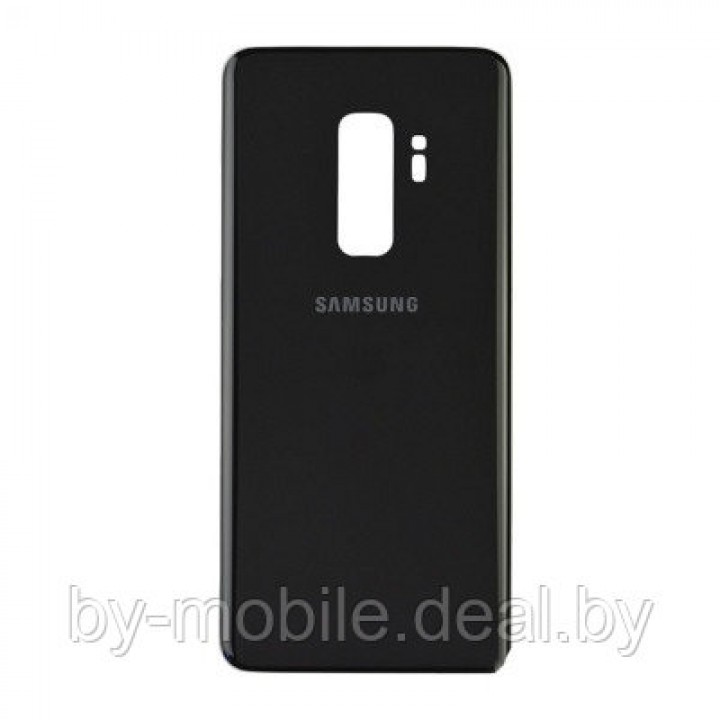 Задняя крышка для (стекло) Samsung Galaxy S9+ (G965) черный бриллиант