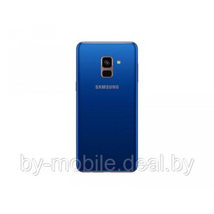 Задняя крышка (стекло) для Samsung Galaxy A8+ (SM-A730F) синий