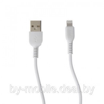 USB кабель Hoco X13 Lightning для зарядки и синхронизации (белый) 1 метра