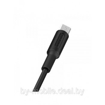 USB кабель Borofone BX1 micro для зарядки и синхронизации (черный) 1 метра