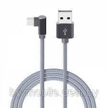 USB кабель Borofone BX26 micro для зарядки и синхронизации (металлически-серый) 1 метра