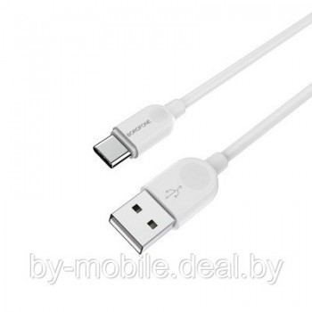 USB кабель Borofone Bx14 Type-C для зарядки и синхронизации (белый) 2 метра