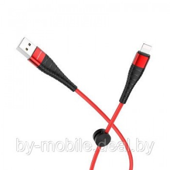 USB кабель Borofone BX32 Ligthtning для зарядки и синхронизации (красный) 1 метра