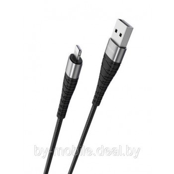 USB кабель Borofone BX32 Ligthtning для зарядки и синхронизации (черный) 1 метра