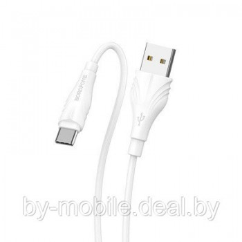 USB кабель Borofone BX18 Type-C для зарядки и синхронизации (белый) 2 метра