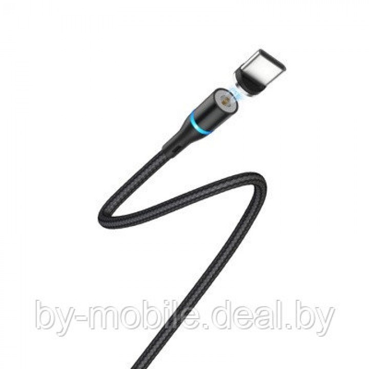 USB кабель Borofone BU16 Type-C зарядка магнитная (черный) 1,2 метра