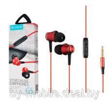 Наушники с гарнитурой Celebrat G5 (красный)