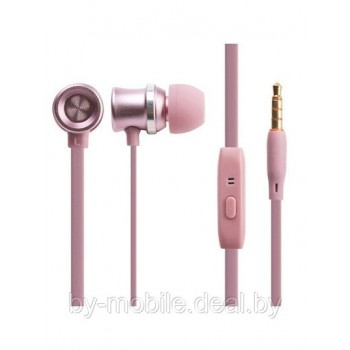 Наушники с гарнитурой Celebrat D7 (розовый)