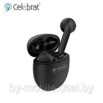 Стерео Bluetooth гарнитура Celebrat TWS-W3 черный