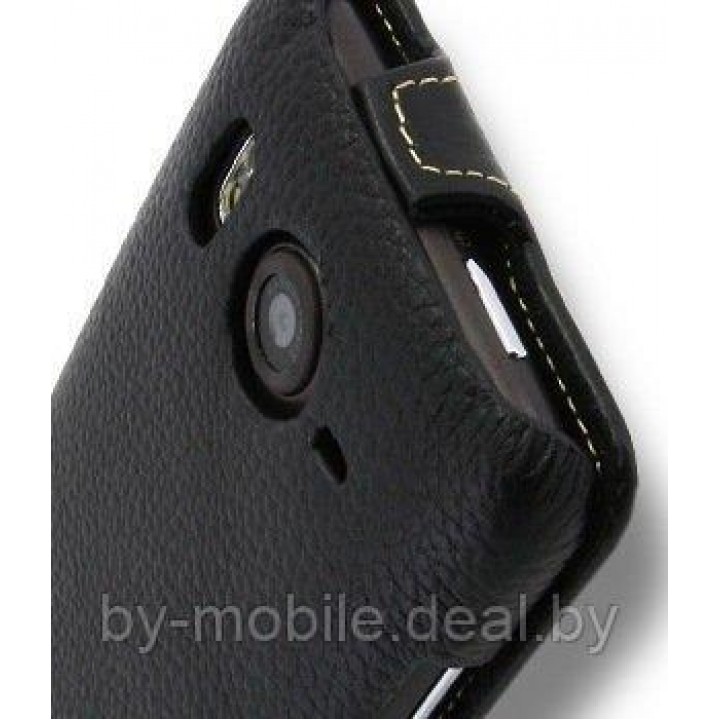 Чехол книжка valenta HTC Desire HD чёрный (кожа)