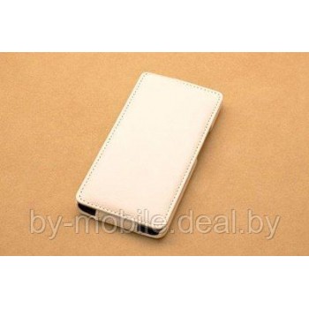 Чехол книжка-флип valenta Huawei Honor 3 белый (кожа)